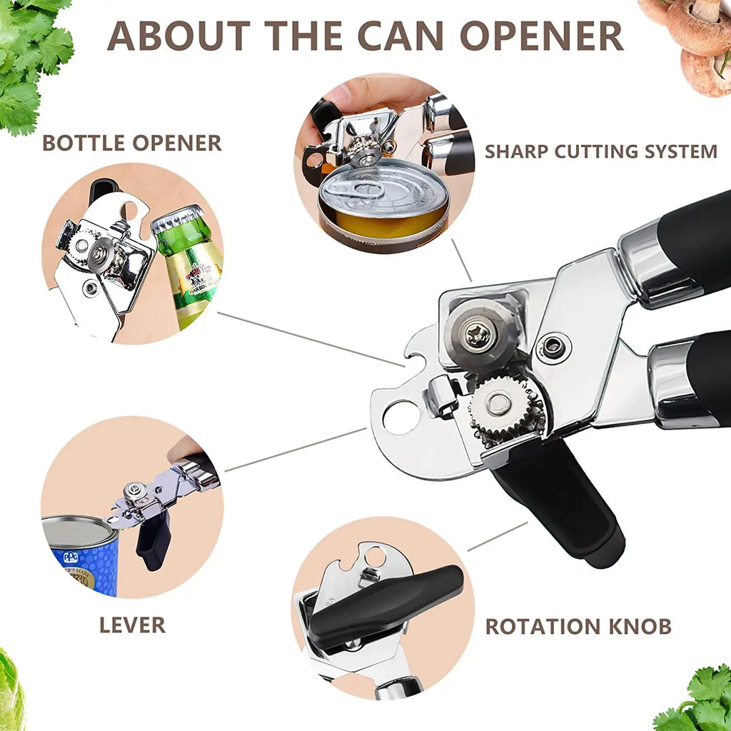Side-Cut Manual Can Opener