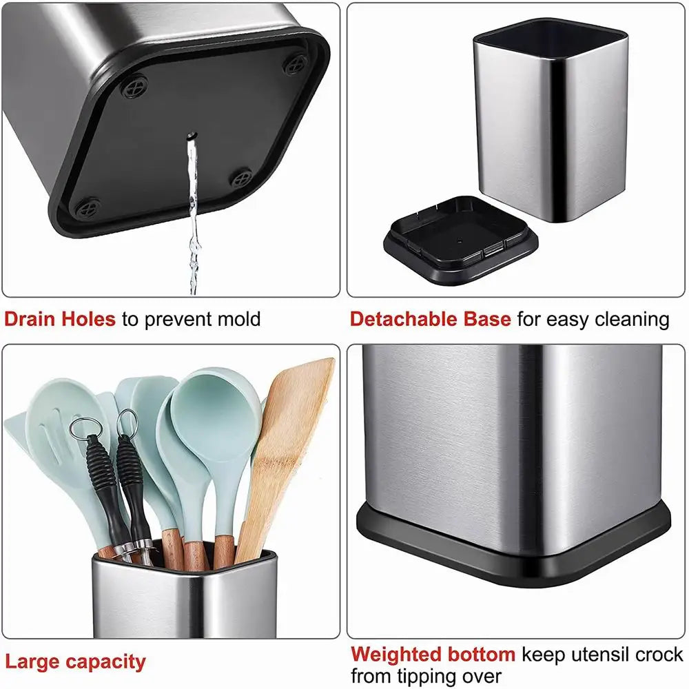 Large Countertop Utensil Holder Crock