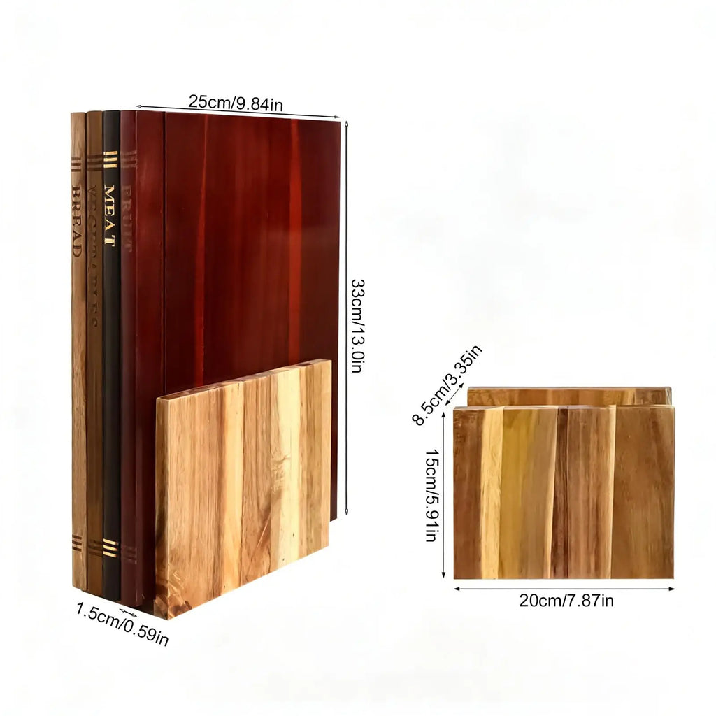 Book-Shaped Wooden Cutting Board Set