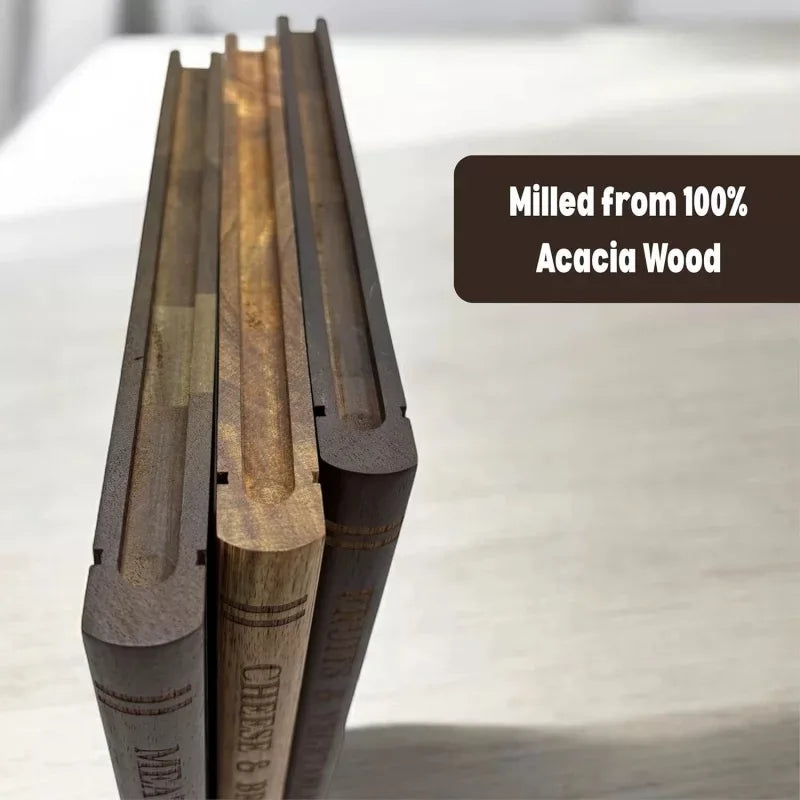 Wooden Book-Shaped Boards, 3 Piece