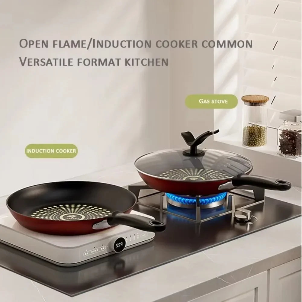 Diamond Non-Stick Frying Pan with Lid