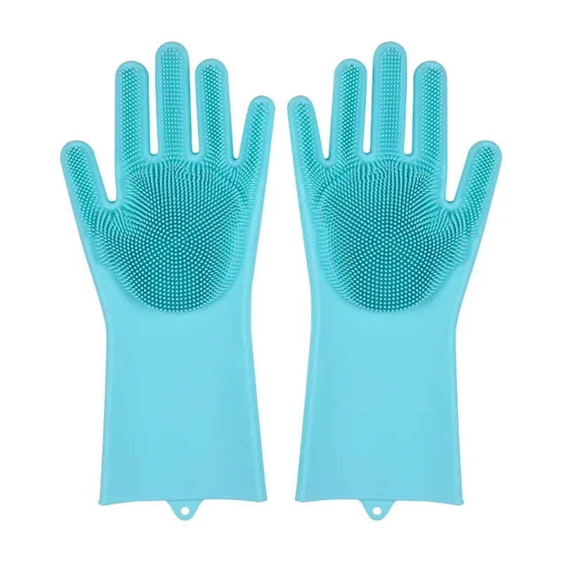 Silicone Dishwashing Scrubber Gloves