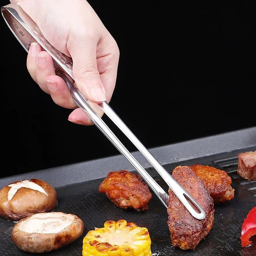 Stainless Steel BBQ Kitchen Tongs