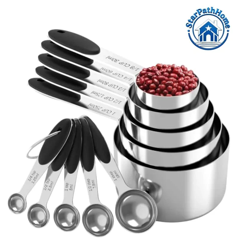 Measuring Cups and Spoons Set, 10 Piece