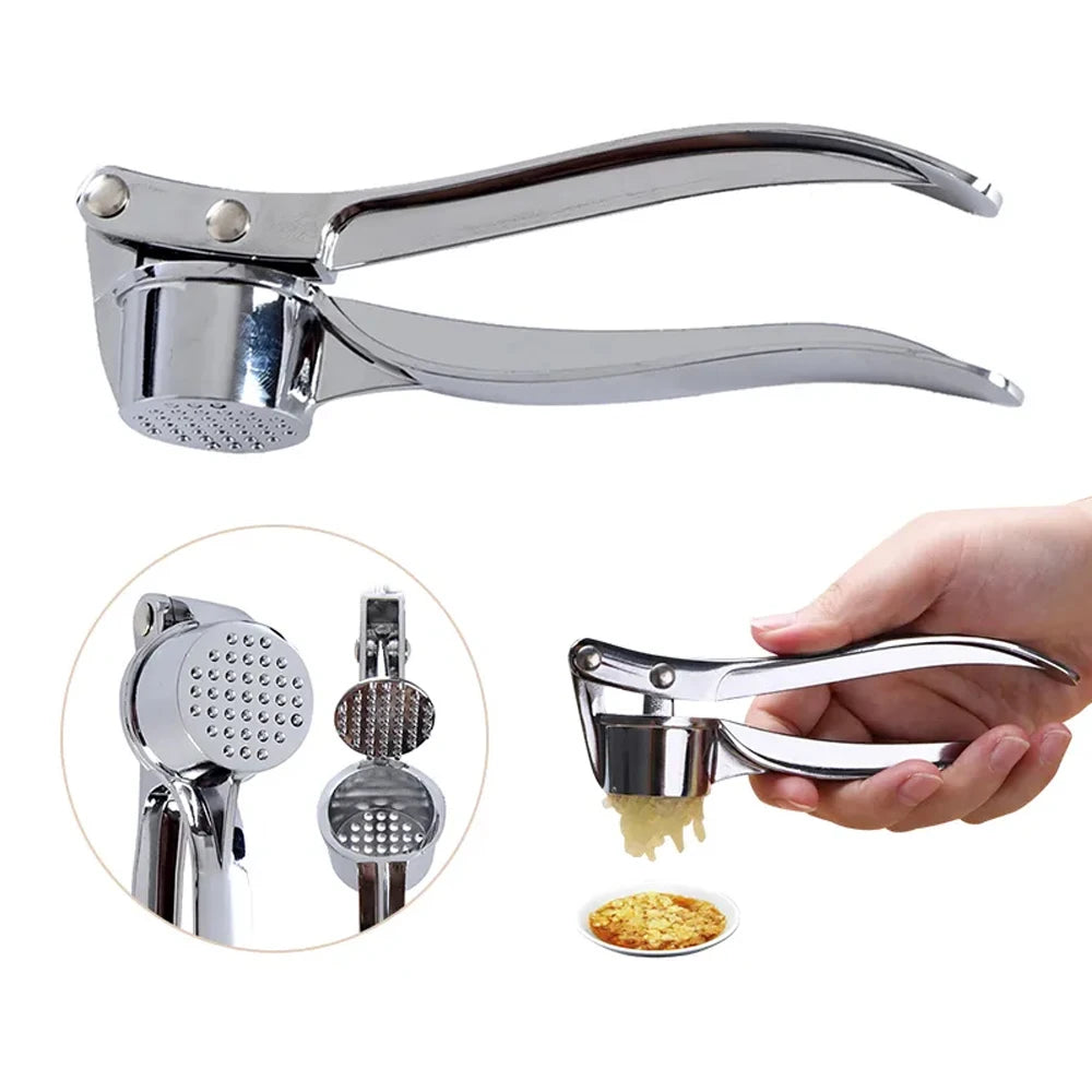 Stainless Steel Garlic Press Crusher