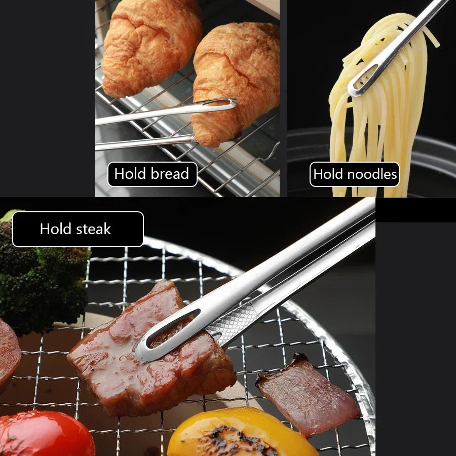 Stainless Steel BBQ Kitchen Tongs