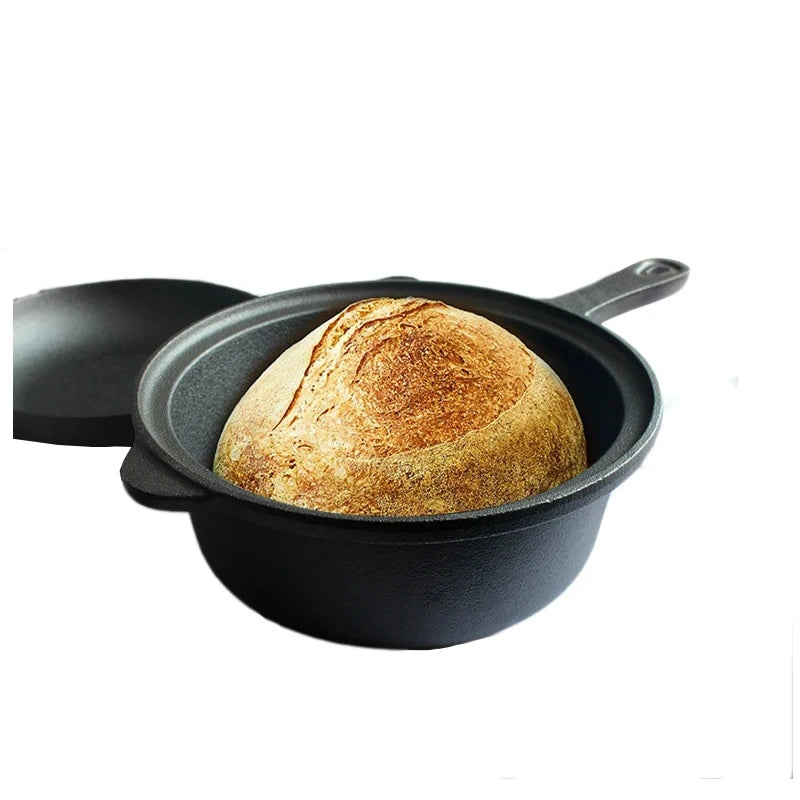 Cast Iron Pot and Skillet Lid Set