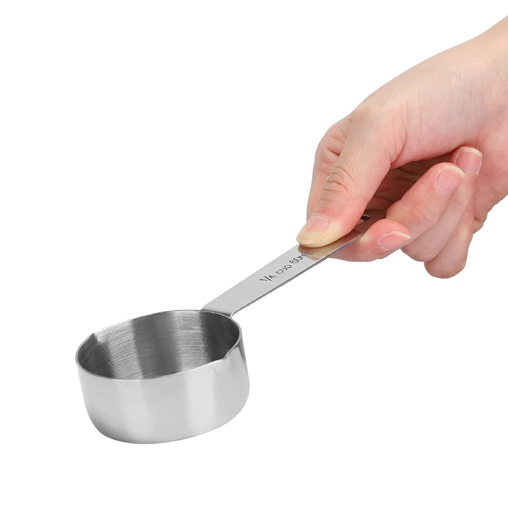 Stainless Steel Measuring Cups, 4 Piece