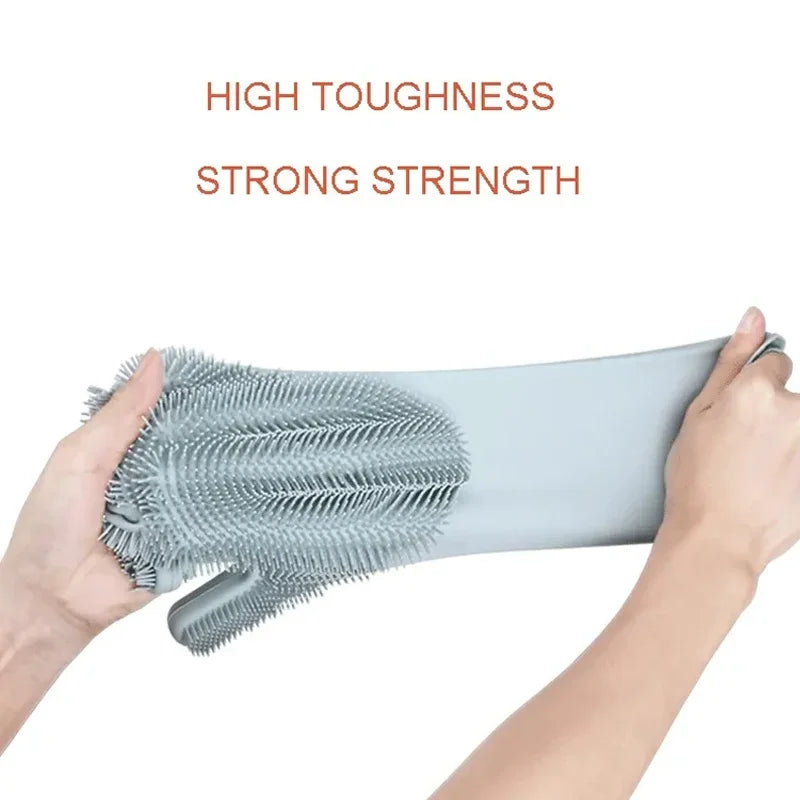 Silicone Dishwashing Scrubber Gloves