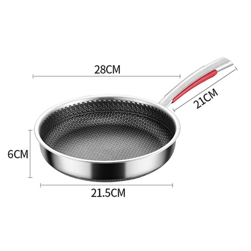 316 Steel Honeycomb Non-Stick Wok