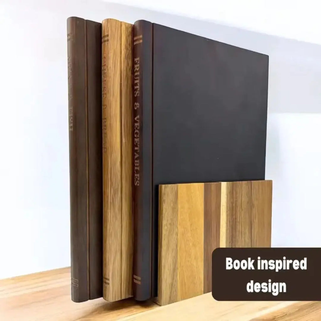 Wooden Book-Shaped Boards, 3 Piece