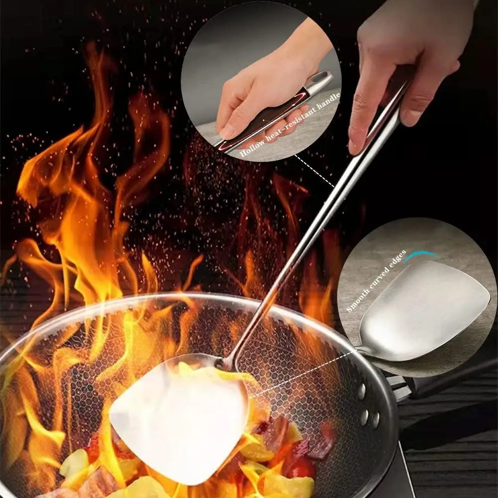 Wok Spatula and Ladle Set, 2 Piece