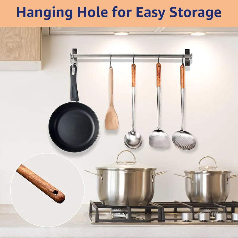 17" Wok Spatula, Spoon & Skimmer Set