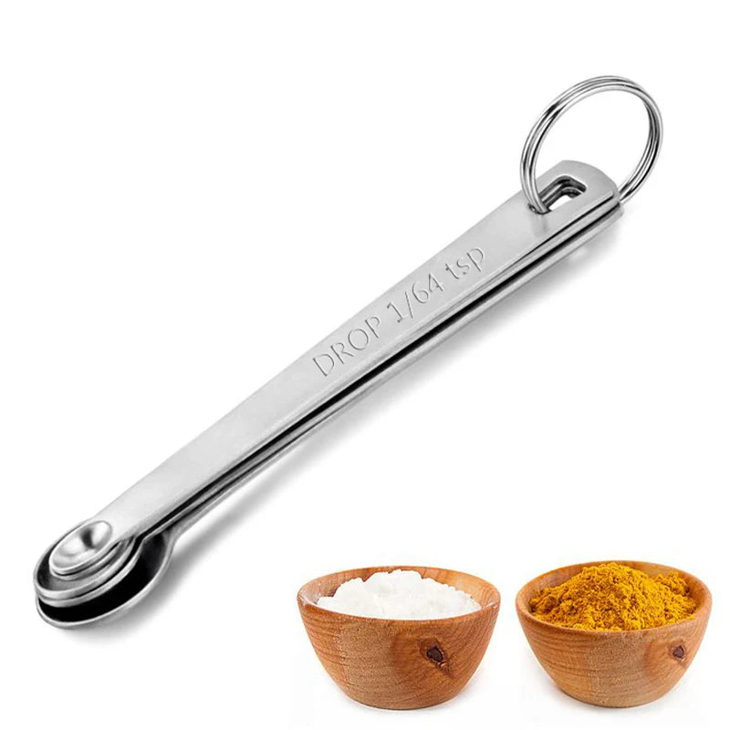 Stainless Steel Measuring Spoons, 5 Pack