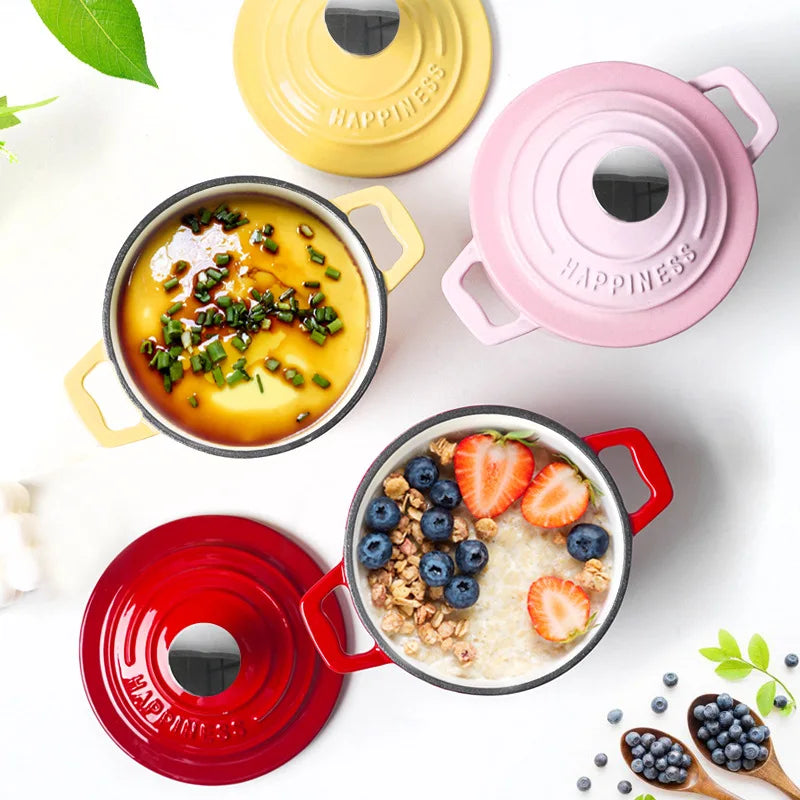 Enamelled Mini Cast Iron Dutch Oven