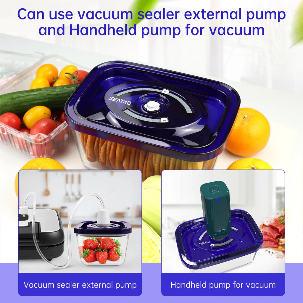 Vacuum Seal Glass Storage Containers