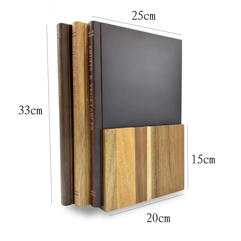 Wooden Book-Shaped Boards, 3 Piece