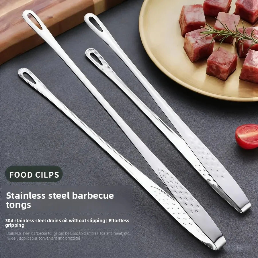 Stainless Steel BBQ Kitchen Tongs