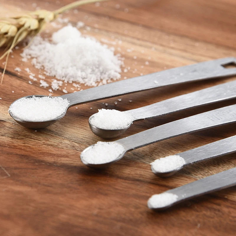 Stainless Steel Measuring Spoons, 5 Pack