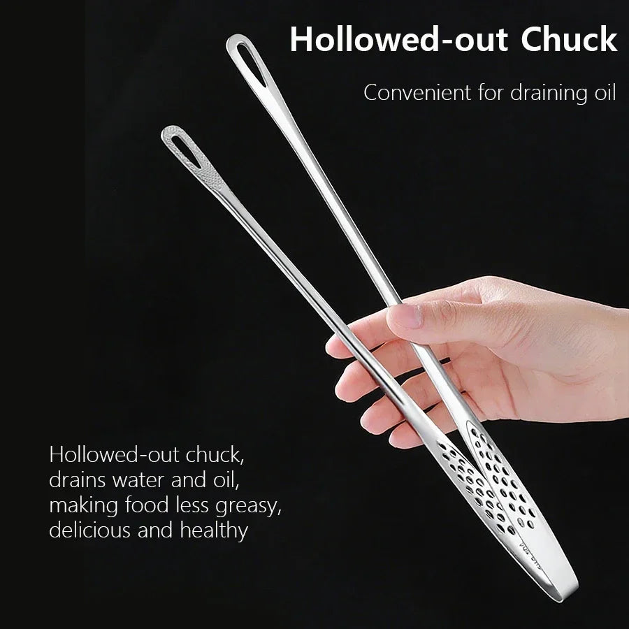 Stainless Steel BBQ Kitchen Tongs