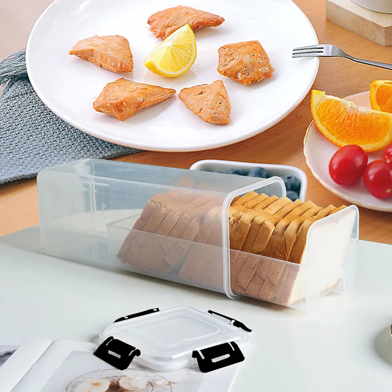 Bread Box with Sealing Lid and Tray