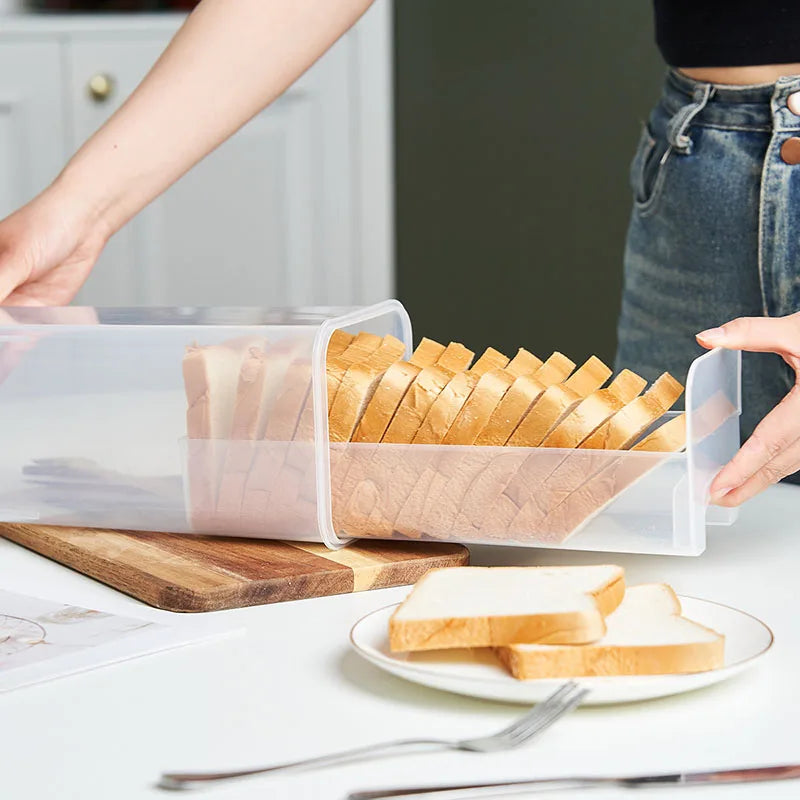 Bread Box with Sealing Lid and Tray