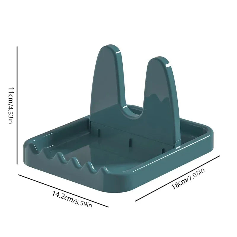 Foldable Pot Lid and Utensil Rack