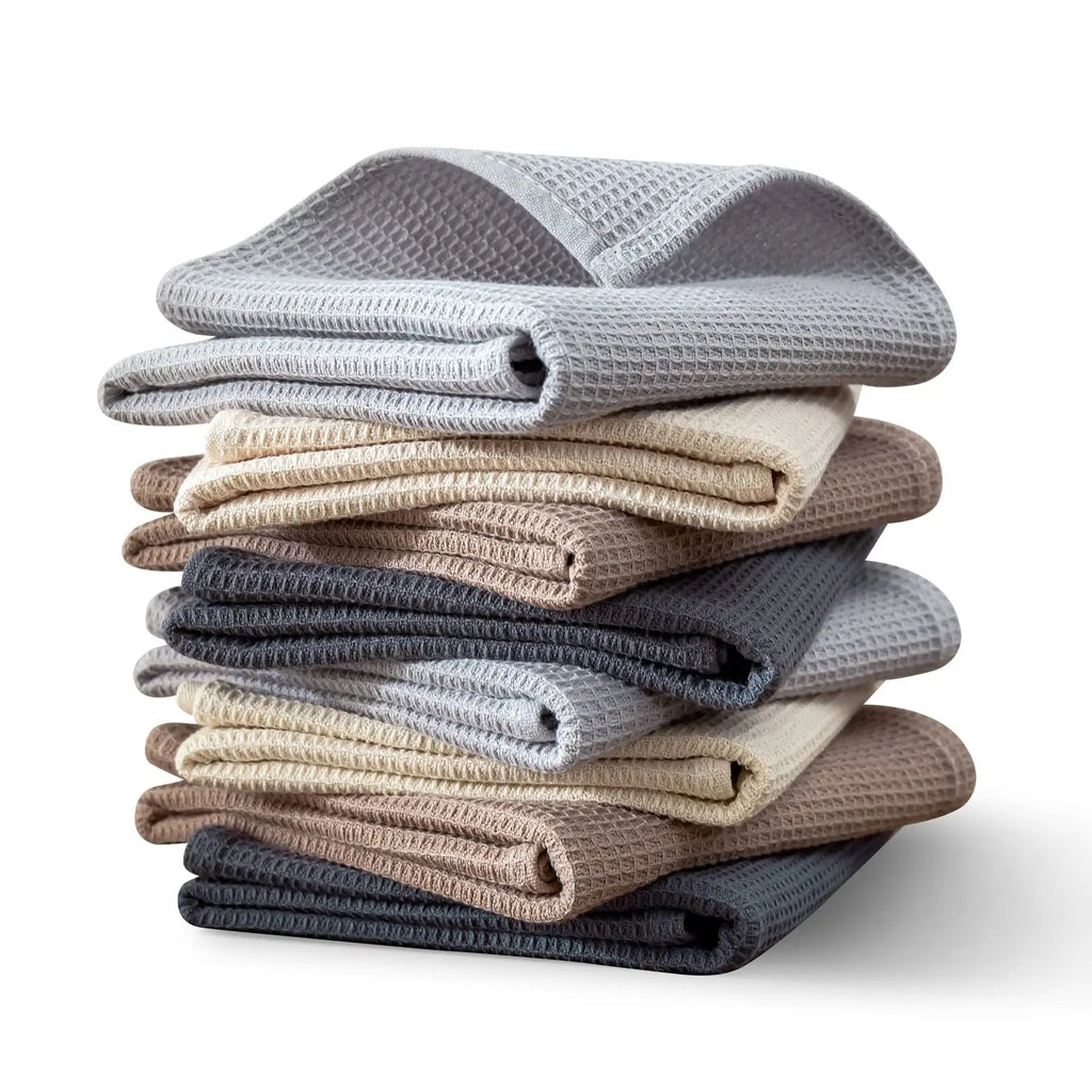 Cotton Tea Towels, 4 Pack 35x35cm