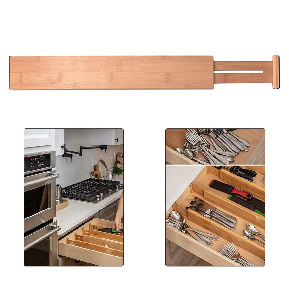 Expandable Bamboo Drawer Dividers