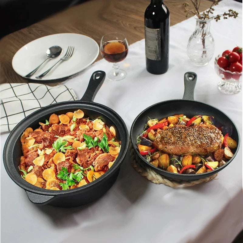 Cast Iron Pot and Skillet Lid Set