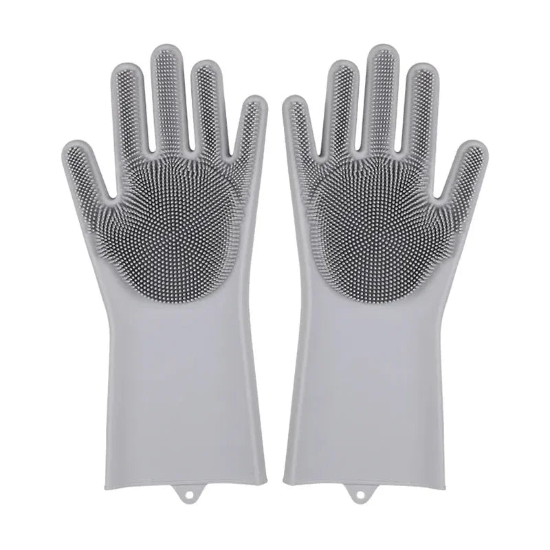 Silicone Dishwashing Scrubber Gloves