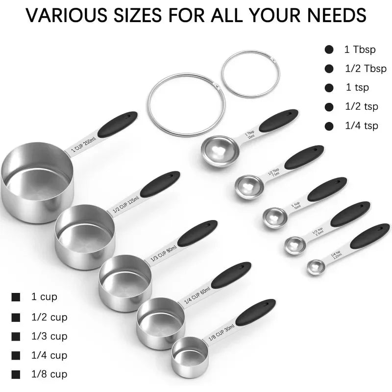 Measuring Cups and Spoons Set, 10 Piece