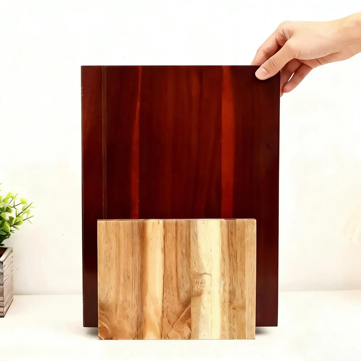 Book-Shaped Wooden Cutting Board Set