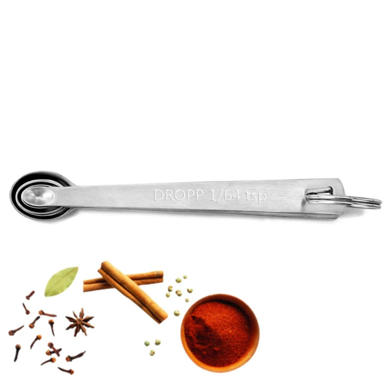 Stainless Steel Measuring Spoons, 5 Pack