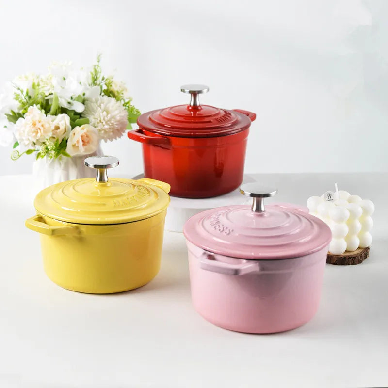Enamelled Mini Cast Iron Dutch Oven