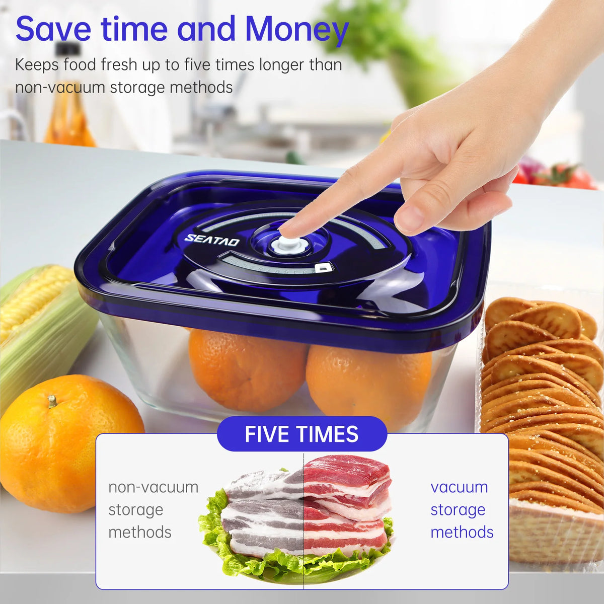 Vacuum Seal Glass Storage Containers