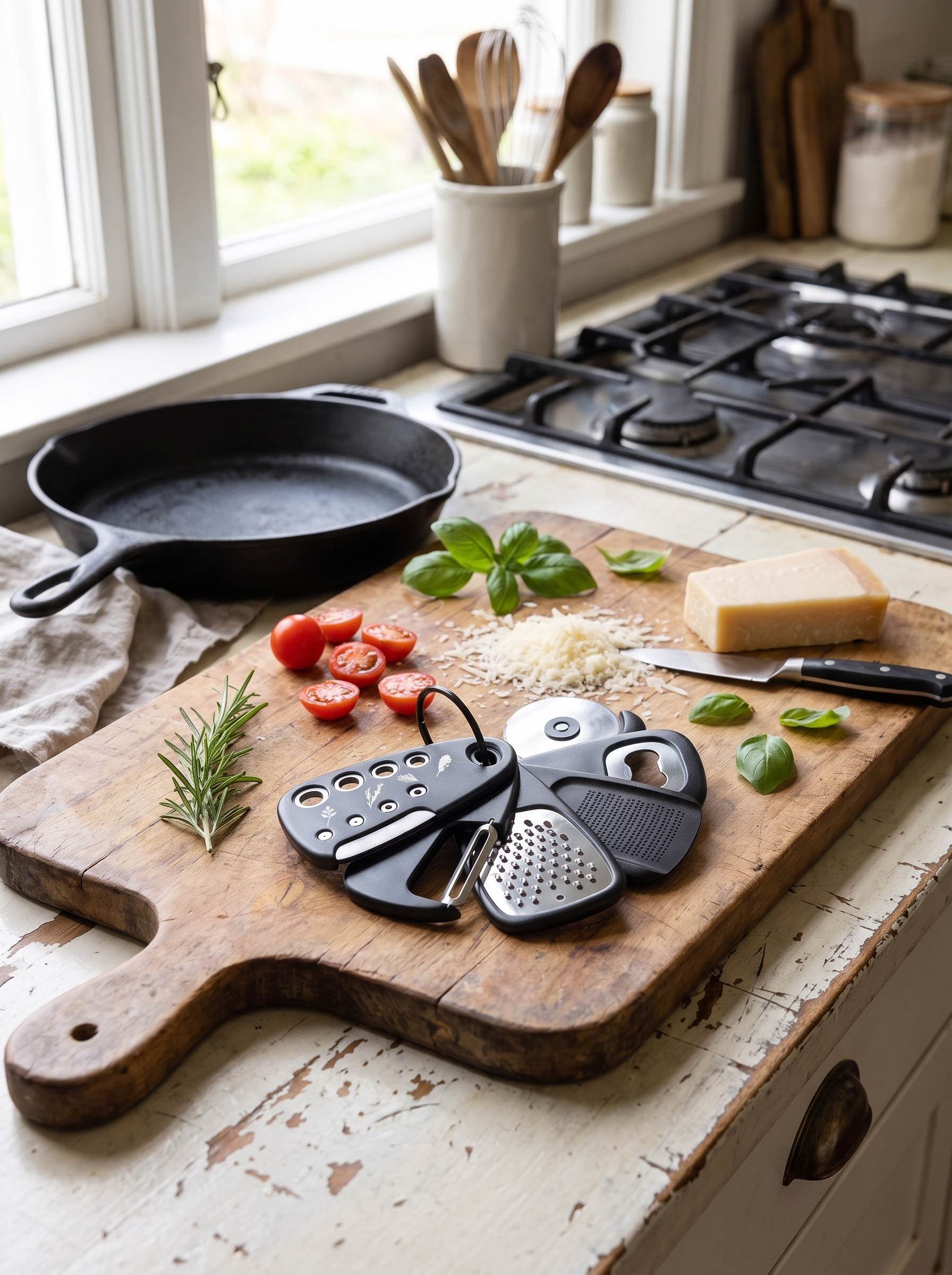 Kitchen gadget set stainless steel blades
